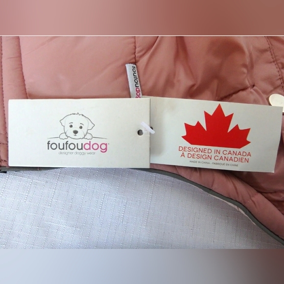 *SOLD*đžđFouFouDog ⢠Reversible Barbie Pink Puffer Coat Vest Jacket ⢠M â˘NWT - Picture 12 of 12